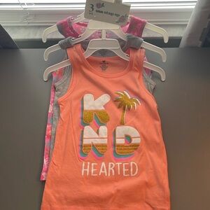 Brand new with tags toddler girls tank tops